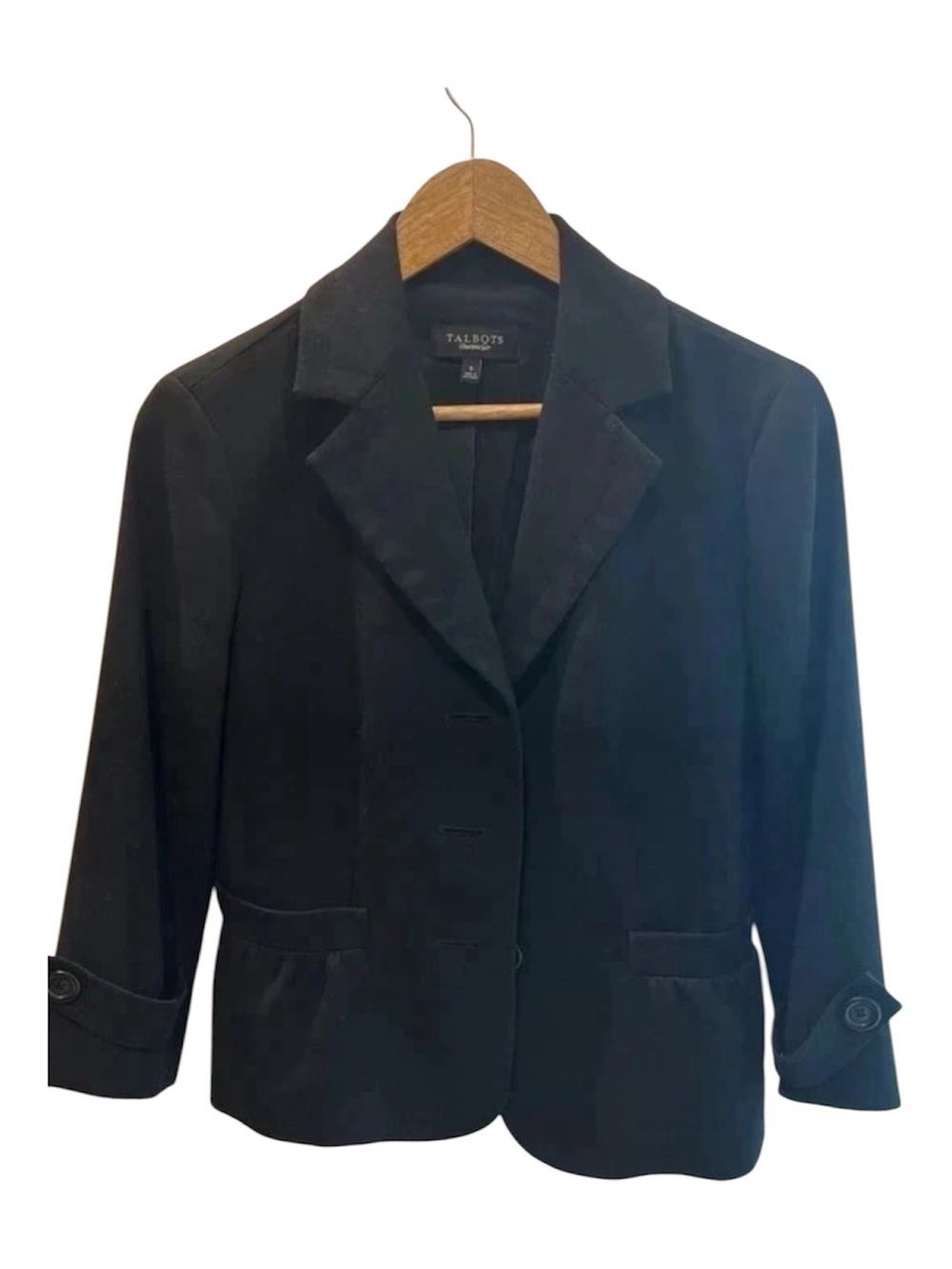 Talbots Black Women's Tailored Blazer Jacket
